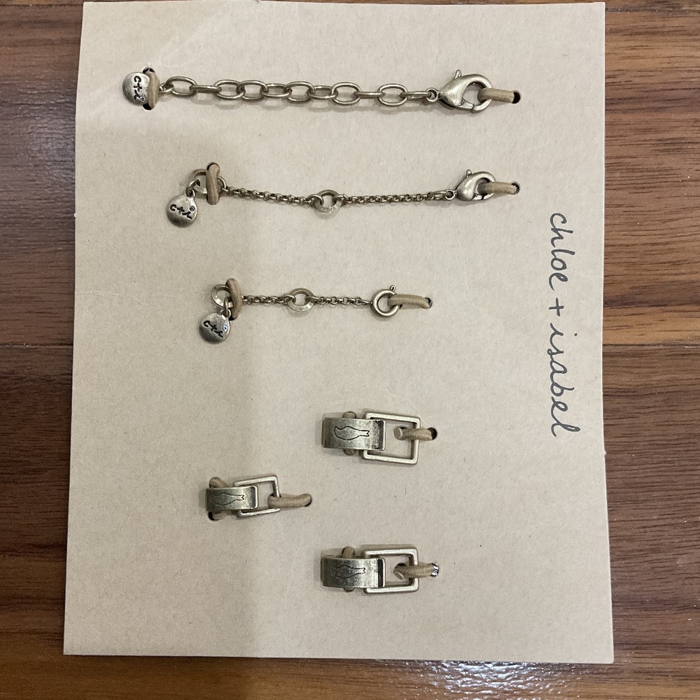 Chloe + Isabel gold tone extenders
